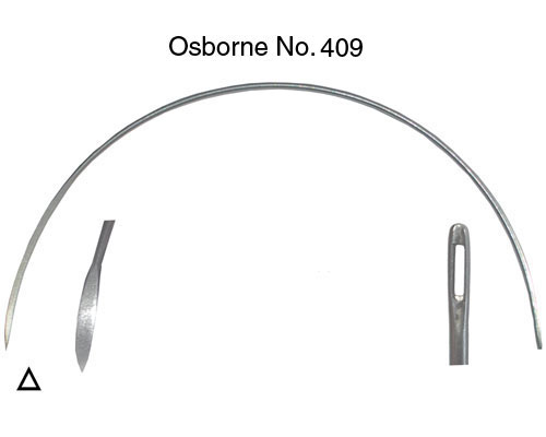 Size 4" Osborne Pack Of 12 Curved Needles Heavy #501-4 C.S